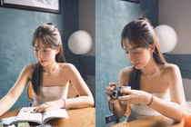 Mẫn Tiên khoe vai trần thon gọn, khí chất thanh lịch