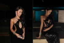 Xuân Ca diện váy cắt xẻ táo bạo, phong cách quý cô tiệc đêm đầy thu hút