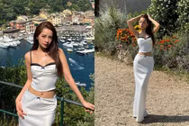 Chi Pu thả dáng đẹp đến "ná thở" ở Italia