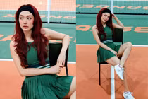 Minh Hằng siêu hút với visual "trắng phát sáng" trên sân pickleball