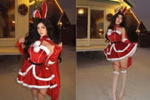 Màn hóa thân thành 'bà già Noel' táo bạo gây tranh cãi của hot girl xứ Trung