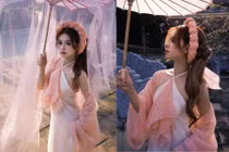 Nhan sắc 'không góc chết' của 'hot girl quân sự' với concept nàng thơ cổ điển