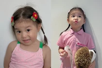 'Em bé triệu like' Pam đốn tim với biểu cảm đáng yêu trong ngày khai giảng