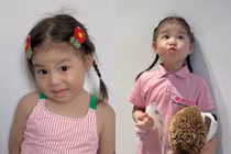 'Em bé triệu like' Pam đốn tim với biểu cảm đáng yêu trong ngày khai giảng