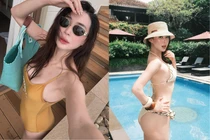Cựu hot girl Hà thành khoe dáng đẹp mỹ mãn khi đi du lịch