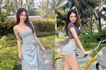 Con dâu tỷ phú Hoàng Kiều là mẹ 2 con vẫn sở hữu eo con kiến