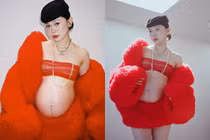 'IT girl' Ly Phạm khoe sắc trong bộ ảnh bầu ở tuần 36 thai kỳ