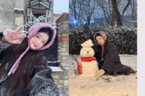 'Nàng thơ du học sinh' đón tuyết với loạt khoảnh khắc tuyệt đối điện ảnh