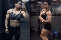 Cô gái gây sốt mạng xã hội với ngoại hình cơ bắp cuồn cuộn