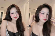 Hot girl Hà thành diện váy xẻ sâu khoe vòng 1 gợi cảm