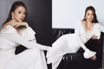 Chị gái Thiều Bảo Trâm không cần hở bạo cũng đủ khiến người đối diện nín thở