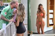 Cô vợ nóng bỏng của thủ thành người Đức Loris Karius