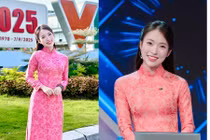 Khánh Vy gây ấn tượng với vẻ đẹp duyên dáng khi dẫn chung kết Olympia 