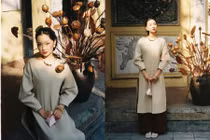 Nàng hot girl Instagram 'đổ bộ' đường đua áo dài Tết với bộ ảnh cực tình