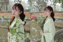 ‘Vợ quốc dân’ Chao gia nhập đường đua áo dài, nhan sắc kẹo ngọt khó rời mắt