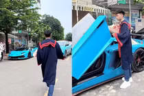 Sự thật clip chàng trai lái Lamborghini tốt nghiệp Đại học