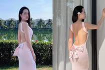 Nữ tiếp viên hàng không Thiện Mỹ khoe lưng trần nuột nà trong loạt ảnh mới