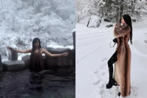 ‘Phú bà’ Tâm Tít gây chú ý với video ngâm mình trước trời tuyết trắng xóa