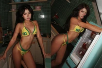 Tiktoker Xuân Ca cực "slay” với bikini Brazil nóng bỏng