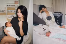 Hàn Hằng lần đầu tiên công khai ảnh về cuộc sống bỉm sữa