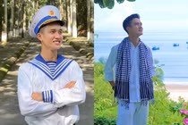 Nam chiến sĩ 'cười nhiều nhất A80' với loạt ảnh đi biển đáng yêu hết nấc