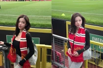 Danh tính fan nữ MU xinh đẹp khiến fan 'Quỷ đỏ' xôn xao