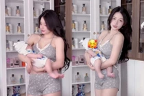 Nàng hot mom Huyền Trang thu hút hơn 2 triệu lượt xem video gây chú ý