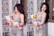 Nàng hot mom Huyền Trang thu hút hơn 2 triệu lượt xem video gây chú ý
