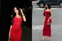 Tiktoker Quỳnh Như tự tin diện váy đỏ rực rỡ, thả dáng kiêu sa 