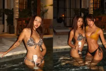 Cặp đôi bạn thân đình đám Hạt Mít - Phương Ly đọ dáng nóng bỏng với bikini