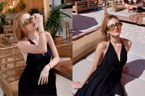 Em gái Công Vinh khoe khí chất "chanh sả" khi check-in trên bãi biển