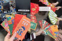 Giới trẻ rộn ràng khoe lì xì ngày đi làm đầu năm