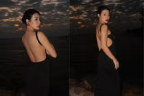 Bà xã Rhymastic khiến fan không rời mắt với thiết kế váy khoe trọn lưng trần