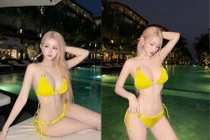 Jenny Yến 'hâm nóng' cái lạnh mùa đông với bộ ảnh bikini bên hồ bơi rực rỡ