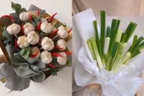 Độc lạ những bó hoa 'ăn được' tặng chị em ngày 20/10