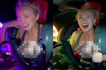 Người đẹp triệu follow gây chú ý với khoảnh khắc chơi trò mạo hiểm