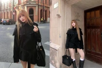 Xoài Non lên đồ 'sang xịn mịn' sải bước trên đường phố Thượng Hải