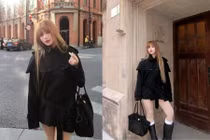 Xoài Non lên đồ 'sang xịn mịn' sải bước trên đường phố Thượng Hải