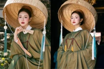 Hot girl Hoàng Yến diện áo dài cổ phục đẹp nao lòng