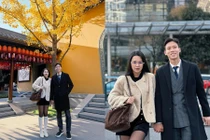 Quế Ngọc Hải điển trai như tài tử, sánh đôi bên bà xã du lịch Thượng Hải