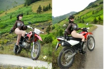 Cô gái diện đồ xuyên thấu chụp ảnh ở Hà Giang gây tranh cãi