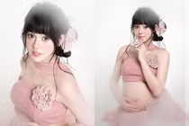 "Hot girl trứng rán" Trần Thanh Tâm khoe bụng bầu, nhan sắc ngọt ngào đốn tim