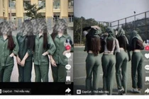 Ưỡn ẹo tạo dáng phản cảm với màu áo lính, nhóm nữ sinh nhận chỉ trích nặng nề