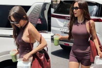 Sĩ Thanh diện đồ tập dạo phố khoe body nuột nà, U40 vẫn 'đốt mắt' người nhìn