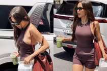 Sĩ Thanh diện đồ tập dạo phố khoe body nuột nà, U40 vẫn 'đốt mắt' người nhìn