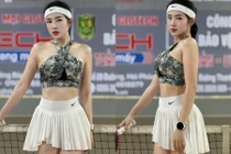 'Nữ thần chạy bộ' Loan Barbie khoe dáng trên sân pickleball hút ánh nhìn