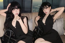 Bảo Khuyên Susan thả dáng nóng bỏng trước 'view triệu đô'