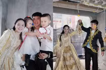 Bà xã Đỗ Duy Mạnh hóa 'công nương' tổ chức sinh nhật cho chồng