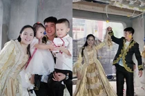 Bà xã Đỗ Duy Mạnh hóa 'công nương' tổ chức sinh nhật cho chồng