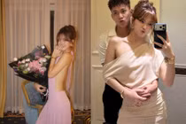 Khoảnh khắc hiếm hoi tiền đạo Lê Minh Bình ngọt ngào bên bạn gái lâu năm